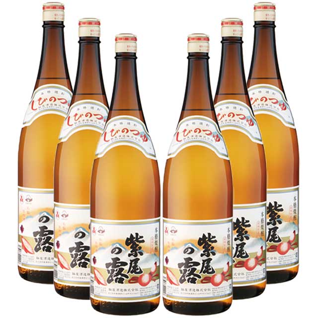 紫尾の露 25度 1800ml×6本 芋焼酎 軸屋酒造 ケース　※北海道・東北エリアは別途運賃が1000円発生します。※北海道・東北エリアは別途運賃が1000円発生します。