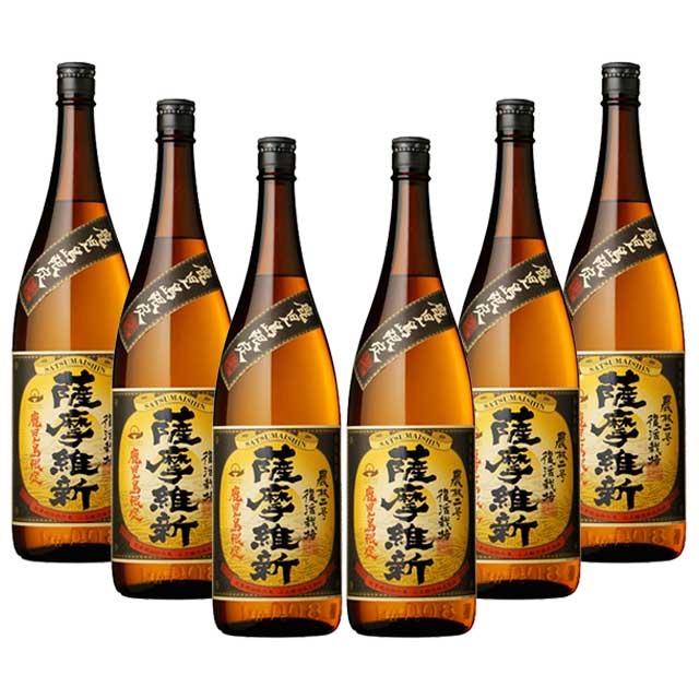 送料無料 鹿児島限定 薩摩維新 25度 1800ml×6本セ