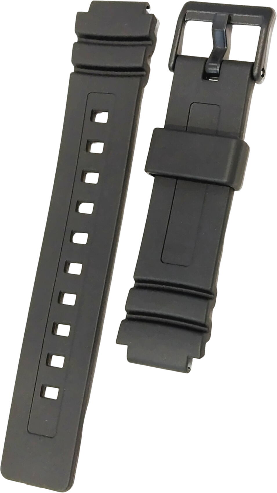 LWA-M141、LCF-30用交換バンド（ベルト） ■ウレタン樹脂製 ■色：黒 ■ラグ幅：20mm-14mm ■LWA-M141Dのメタルバンドに取り付ける場合は、バネ棒も一緒にご注文ください。 ■「バネ棒」は、ベルトに付属していません。 　バネ棒を注文の場合は、プルダウンメニューよりバネ棒を選択してください。　