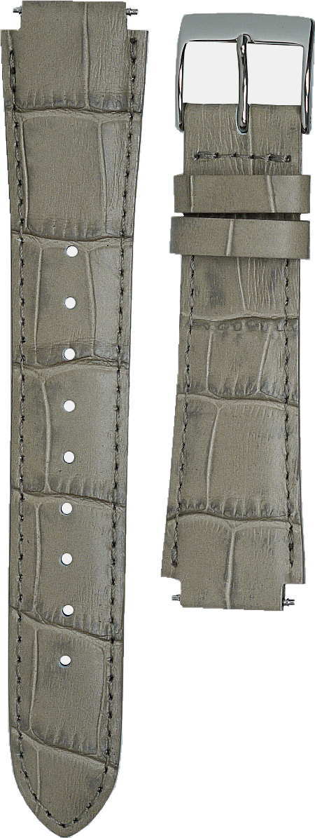 LWA-M141,LWA-M140,LWA-M142,LCF-30,LWA-M160L,LWA-M145L用ベルト（バンド） ■牛革（ワニ型押し） ■色：グレー ■バネ棒付き ■ラグ幅：20mm-14mm ■メタルバンドも取り付けられます。　