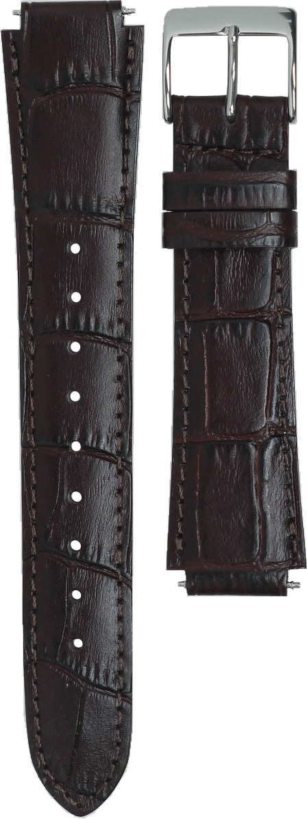 LWA-M141,LWA-M140,LWA-M142,LCF-30,LWA-M160L,LWA-M145L用ベルト（バンド） ■牛革（ワニ型押し） ■色：ブラウン色 ■バネ棒付き ■ラグ幅：20mm-14mm ■メタルバンドも取り付けられます。　