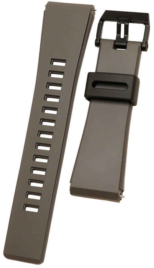 GA-2000E,GA-2000S,GA-2000SU,GA-2000HD用バンド（ベルト） ■ウレタン樹脂製 ■色：濃いグレー色 ■美錠色：黒色 ■バネ棒付き ■ラグ幅：24mm ※GA-2000以下の英数字が違っていてもご利用いただけます。　