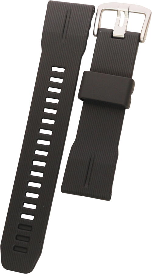 PRJ-B001用ベルト（バンド） ・材質：ウレタン樹脂製 ・色：黒 ・美錠色：シルバー ・バンド取り付け部のラグ幅：23mm ※PRG-30,PRW-30,PRW-50Y,PRW-60Y,PRW-70Y,PRW-50,PRW-70,PRT-B50にも取り付けできます。 ■接続部品（バネ棒）は、バンドに付属していません。 　注文の場合は、プルダウンメニューより選択してください。　