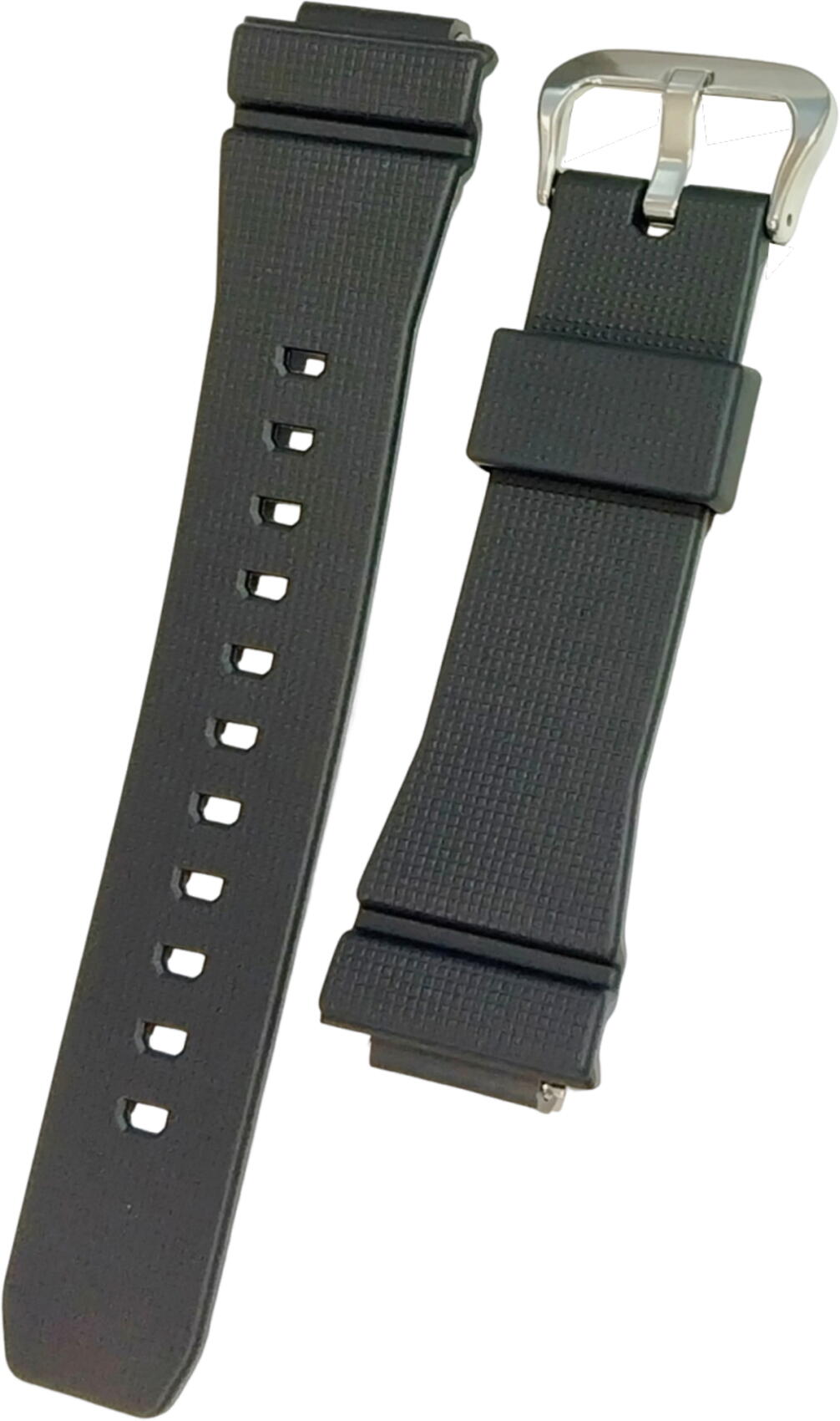 GM-5600BM-1JF用バンド（ベルト） ■材質：ウレタン樹脂製 ■色：黒色（艶なし） ■美錠：シルバー色 ■バンド取り付け部分のバネ棒、パイプ付き。　