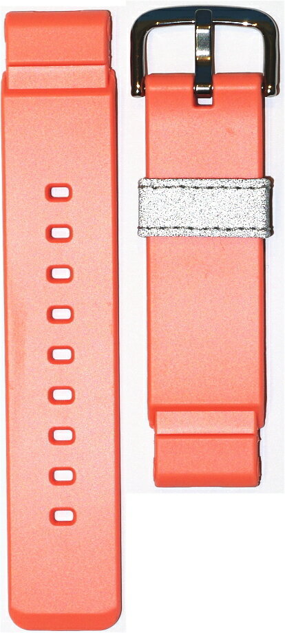 BGA-185-4AJF用バンド（ベルト） ■材質：ウレタン樹脂 ■色：ピンクオレンジ色(遊環：ナイロン製） ■バネ棒は付いていません。必要な場合はプルダウンより選択してください。　