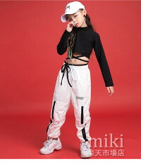 キッズダンス衣装ヒップホップセットアップ子供ダンスパンツダンストップスHIPHOP演出服長袖ジャズダンスステージ衣装練習着おしゃれステージ衣装ガールズジャッズヒップホップ演出服ダンスウェアジュニアjazzDJオシャレ