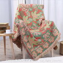 130cm×180cm 紅葉 毛布 ニット ブランケット 掛け毛布 大判 かわいい ひざ掛け プレゼント 通年使用 北欧風 ソファカバー おしゃれ 長方形 コッ...