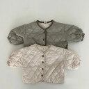 キルティング ジャケット コート トップス くすみカラー 男女兼用 キッズ ベビー服 赤ちゃん 子供服 長袖 前開き こども アウトウェア 中綿 アウター 防寒...