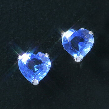 【あす楽対応】カイヤナイト K14ホワイトゴールドピアス レディース レゾリッサ 14K 14金 珍しいカイヤナイトの大粒ハートシェイプカット 青い宝石 カラーストーン ブルージュエル 一粒ピアス