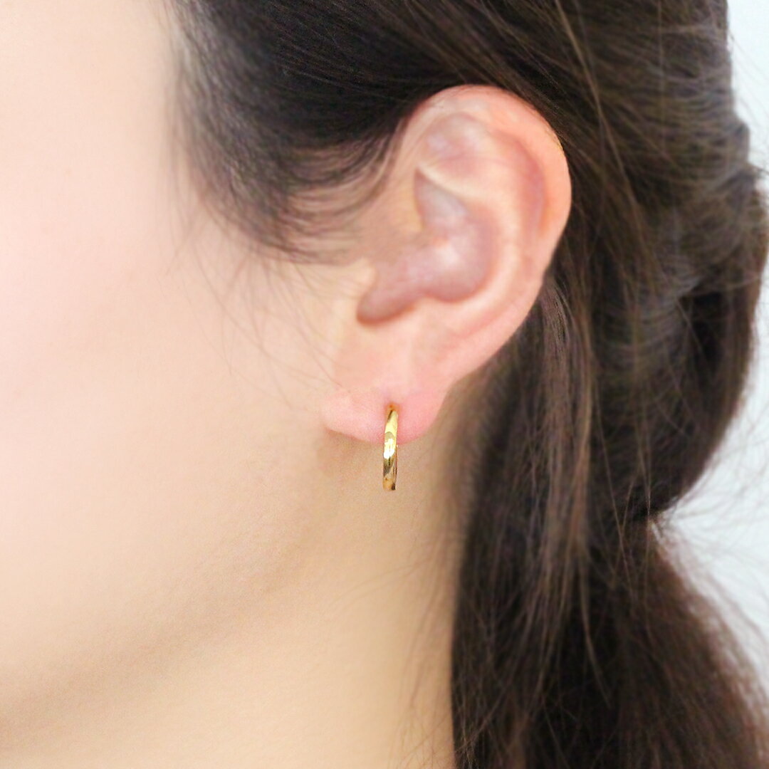 ステンレスピアス 金属アレルギー対応【15mmサイズ】安心 ノンアレルギー ステンレス316L フープピアス レディース・フレーデル　敏感肌 シンプル おしゃれ デザイン 誕生日プレゼント 女性 ぶらさがり 輪っか 可愛いピアス リングピアス 落ちないピアス 宝石