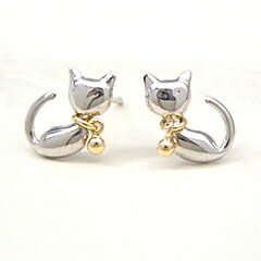 【3日以内出荷】猫ピアス 18k ゴール