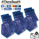 【青色3本セット33%OFF】長さ 2.0m(200cm) 青 セラバンド Theraband ブルー 強 幅:約13cm 室内 エクササイズ 小冊子付 バンド...