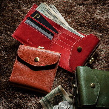 【mura】財布 レディース がま口 二つ折り ウォレット がま口財布 革 さいふ ガマ口 レザー 女性 人気 メンズ プレゼント 本革 カード入れ 多い 財布 母の日 送料無料 ギフト 誕生日 かわいい おしゃれ カード 大容量 財布 黒 シンプル ブランド 小銭入れ 革 【箱付き】