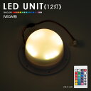 LEDユニット 12灯（VEGA用） 充電式【led 手作り ランプ イルミネーション 屋外 光る玉 結婚式 調光 ランタン 照明 間接照明 オブジェ ライト ルームライト 送料無料 演出 北欧 お洒落 BAR クラブ 光る 家具 光る グッズ デザイン】