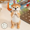 おねだりするわんこ《 秋田犬 (21.7cm)》〔 WOOBIA ウービア ガーデニング 犬 置物 子犬 北欧 おしゃれ ガーデン雑貨 動物 ガーデニング雑貨 かわいい 可愛い リアル ナチュラル 庭 玄関 屋外 オブジェ イギリス アニマル ウェルカム エクステリア インテリア 〕