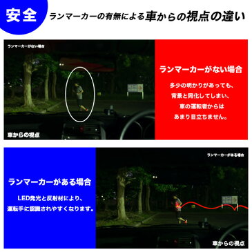 [メール便 可] 月刊ランナーズ掲載 充電式 RUN-MARKER CHARGE（ランマーカー チャージ）《全6色》【マラソン ランニング ライト 充電 LED 光る ナイトラン 反射 反射材 ウェア メンズ レディース 光るアームバンド 光るリストバンド 】[M便 1/3]