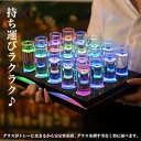 《ショットグラス付き》20本用 Φ4cm LEDショットグラストレー【Zeus】GLOWLASS【光るグラス 光るショットグラス 光る LED ショットグラス お酒 テキーラ パーティーグッズ 光るグッズ おしゃれ 可愛い BAR 演出 乾杯 飲食店 クラブ 30ml 45ml 30cc 45cc】 3