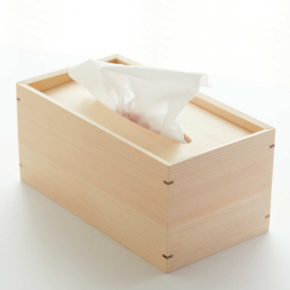 【受注生産品】大山ひのき 香る高級ティッシュケース 鳥取県産 天然木
