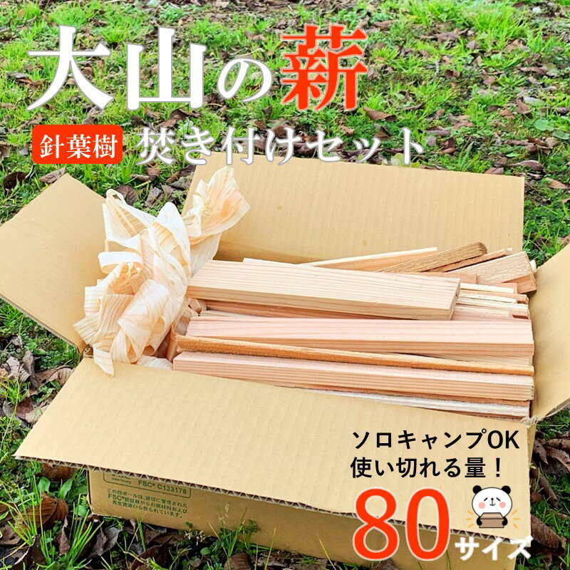 キャンプ薪 焚き付けセット 80サイズ 杉 桧 キャンプ ソロキャンプ バーベキュー BBQ アウトドア 薪セット 小割薪セット 着火剤 焚き付け たきつけ 薪 まき 端材 木材 カット済み 燃料 焚火 焚…