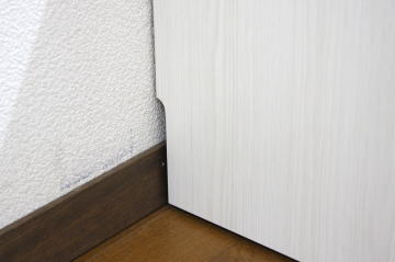 キャビネット サイドボード リビングボード デミオ DEMIO 幅60cm 白木目柄 ホワイト 艶有り 開き戸 両開き 引出し 収納【smtb-KD】 [3]