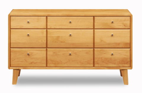 チェスト タンス クムクム 幅120cm 3段 9杯 ローチェスト 角丸 引出し 脚付き アルダー ナチュラル ブラウン 国産 日本製 開梱・設置サービス【smtb-KD】