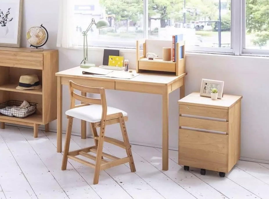 デスク 学習机 ネージュII 100 引出し 収納 シンプル 天然木 アルダー オイル仕上げ 国産 日本製【smtb-KD】