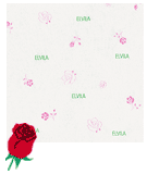 エルビラ（薔薇）ティッシュペーパー400枚(200組)×10個パック【高級/ボックスティッシュ/花柄/プリント/ケース】