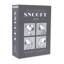 スヌーピー「ブック型ボックス(ショートワイド/グレー)」