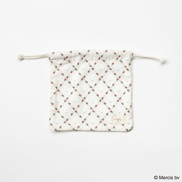 楽天金箔屋本舗 Gold-Shop【海外販売NG】ミッフィー「MIFFY QUILTING STYLE/巾着（アイボリー）」
