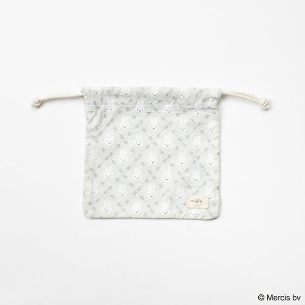 楽天金箔屋本舗 Gold-Shop【海外販売NG】ミッフィー「MIFFY QUILTING STYLE/巾着（グレー）」