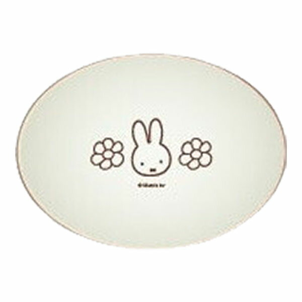 ミッフィー「ストロベリー&チョコレート/オーバルプレート(ブラウン)」