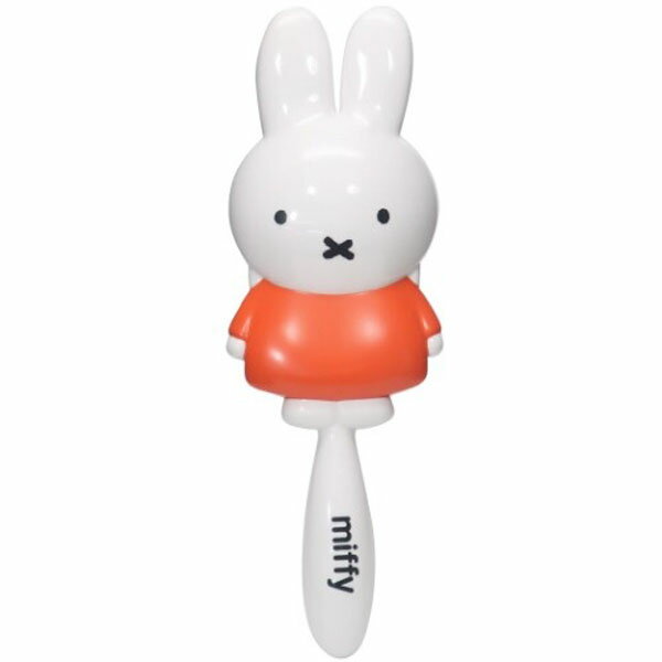 BRI-SHBMF19710ミッフィー「ダイカットヘアーブラシ」ディックブルーナの人気絵本【miffy/ミッフィー】人気アイテム【ヘアブラシ】痛くない柔らかいヘアブラシなので地肌を痛めにくくお子様にも安心大きめサイズ＆しなやかなブラシで髪もとかしやすい■サイズ：約80×240×50mm