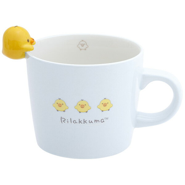 San-X リラックマ「キッチン雑貨/マスコット付マグカップ(キイロイトリ)(TK23803)」