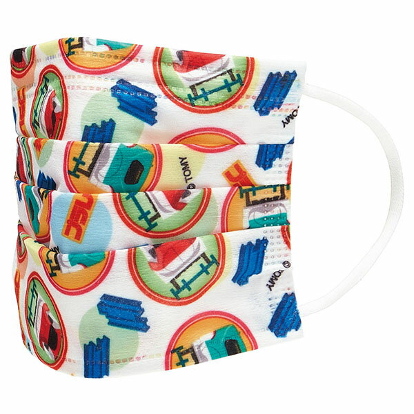 プラレール「不織布子供マスク(プリーツ) 10枚入り」