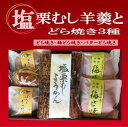 どら焼き 【横浜元町銘菓】 和菓子 上生菓子 ようかん 【塩栗蒸しようかんとどらやき3種】 梅 どら焼き プレゼント 横浜土産 どら焼 ギフト 【送料無料】