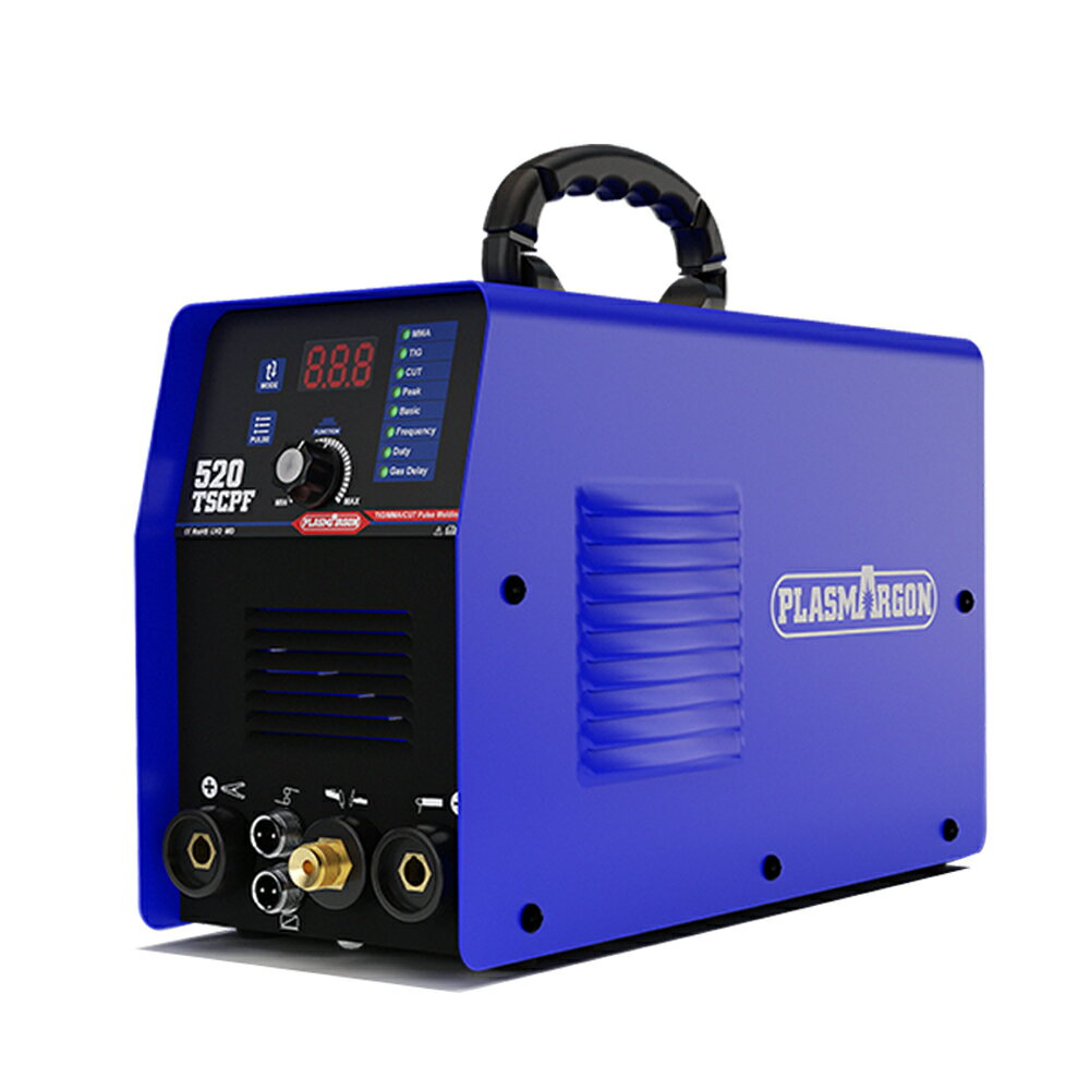 TIG溶接/MMA溶接/ プラズマカット多機能組み合わせ機 520TSCPF切断機溶接機 インバーター搭載 デジタル表示 110 v / 220v 兼用