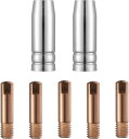 EENOUR 溶接機 ノズル 溶接用チップ 0.8mm 1.0mm 溶接機 アクセサリ 消耗品 溶接用ノズル MIG溶接トーチ用