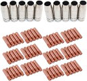 70ピース溶接トーチアクセサリーエアークールMB 15akコンタクトノズルシートエアノズル1.0 mm 溶接ノズル