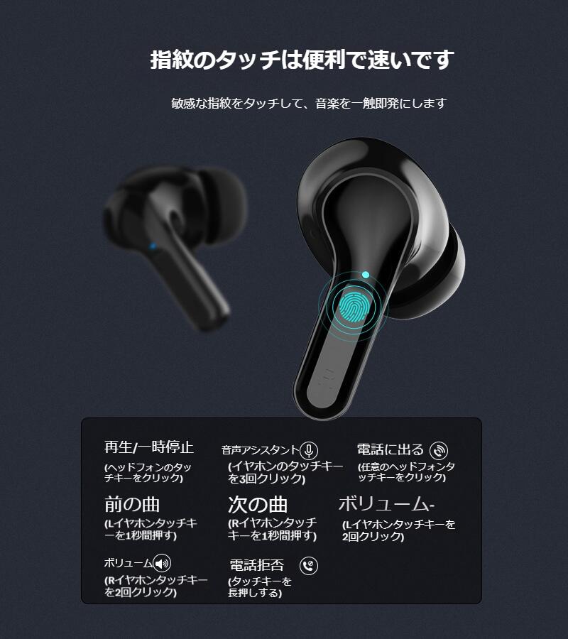 【超特価】イヤフィット型ワイヤレスイヤホン - 高品質な音楽体験、デジタルディスプレイ付き、スマートノイズキャンセリング、クリアな通話機能付き！