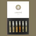 【無料サンプル付】L'ADONÉ Discovery Set Mini-Samplings 6 items in a box（ラドーネ ディスカバリーセット ミニサンプリング 6点）EDP ー フレグランス アソートメント ミニサイズ ミニボトル アトマイザー サンプル フランキンセンス イランイラン ギフト プレゼント