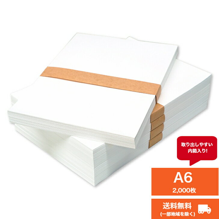 金鵄製作所【(*) プリンタ薬袋（2方シール・ツメ付）A6　無地　1箱(2000枚入)『送料無料(一部地域を除く)』） プリンター薬袋 内箱入り 小分け