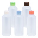 金鵄製作所【NK投薬瓶 200mL 目盛印刷なし ワンタッチキャップ ※フタ色は水(スカイブルー)・茶(ブラウン)・ピンク・竹(ライトグリーン)・白(ホワイト)からお選び下さい 1箱(100本入) B31C0-900】 水剤瓶 お薬ボトル プラスチックボトル 入れ替えボトル 半透明