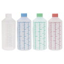 金鵄製作所【K投薬瓶 400mL ノーマルキャップ 1箱(50本入) ※4種のカラーバリエーションからお選び下さい<白(ホワイト)・水(スカイブルー)・竹(ライトグリーン)・ピンク> 20250】 水剤瓶 水剤用容器 おくすりボトル 内服用投薬瓶 大容量投薬瓶 400ccボトル