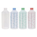 金鵄製作所【K投薬瓶 500mL ノーマルキャップ 1箱(50本入) ※4種のカラーバリエーションからお選び下さい<白(ホワイト)・水(スカイブルー)・竹(ライトグリーン)・ピンク> 20260】 水剤瓶 水剤用容器 おくすりボトル 内服用投薬瓶 大容量投薬瓶 500ccボトル