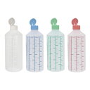 金鵄製作所【K投薬瓶 400mL ワンタッチキャップ 1箱(50本入) ※4種のカラーバリエーションからお選び下さい<白(ホワイト)・水(スカイブルー)・竹(ライトグリーン)・ピンク> 23250】 水剤瓶 水剤用容器 おくすりボトル 内服用投薬瓶 大容量投薬瓶 400ccボトル