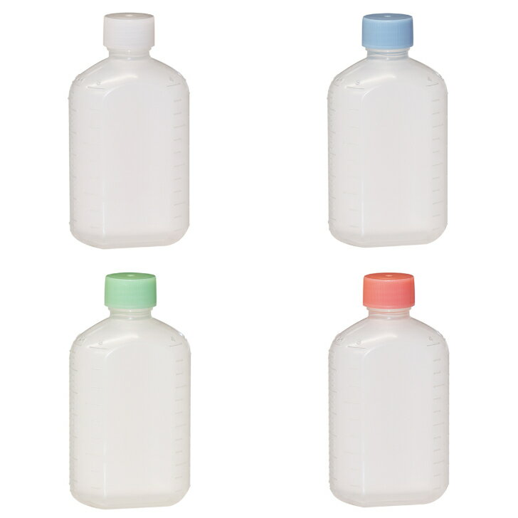 金鵄製作所【小判型投薬瓶 200mL ノーマルキャップ※フタ色は、白(ホワイト)・水(スカイブルー)・竹(ラ..