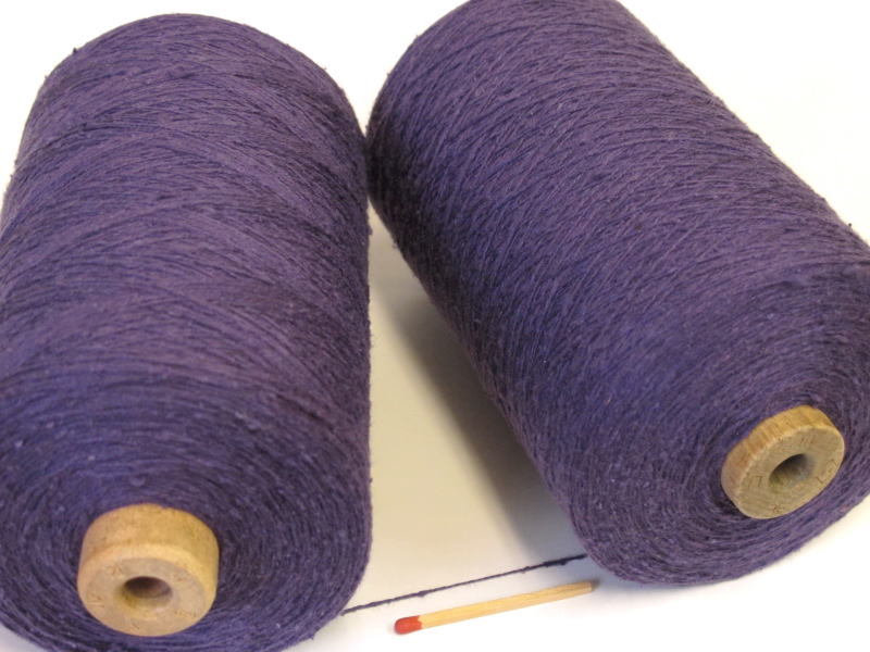 乐天商城 - 【17／2シルク紬（紫）】　細いシルク紬をお探しの方に。経糸にも緯糸にもお使い頂けます。