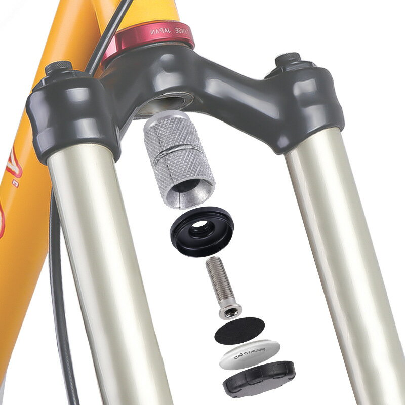 自転車マウント 隠し AirTag マウンテンバイク 盗難防止ホルダー 防水 MTB自転車サスペンションフォーク用 内径21.5~25/4mm (AirTagは含まれません) アシスト自転車 電動バイク対応