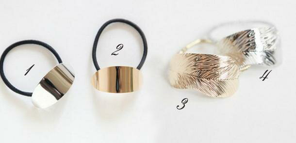 Rakuten - ヘアゴム シンプル リーフ ヘアアクセ レディース 小物 アクセサリー ヘアポニー 髪飾り 髪止め 髪留め