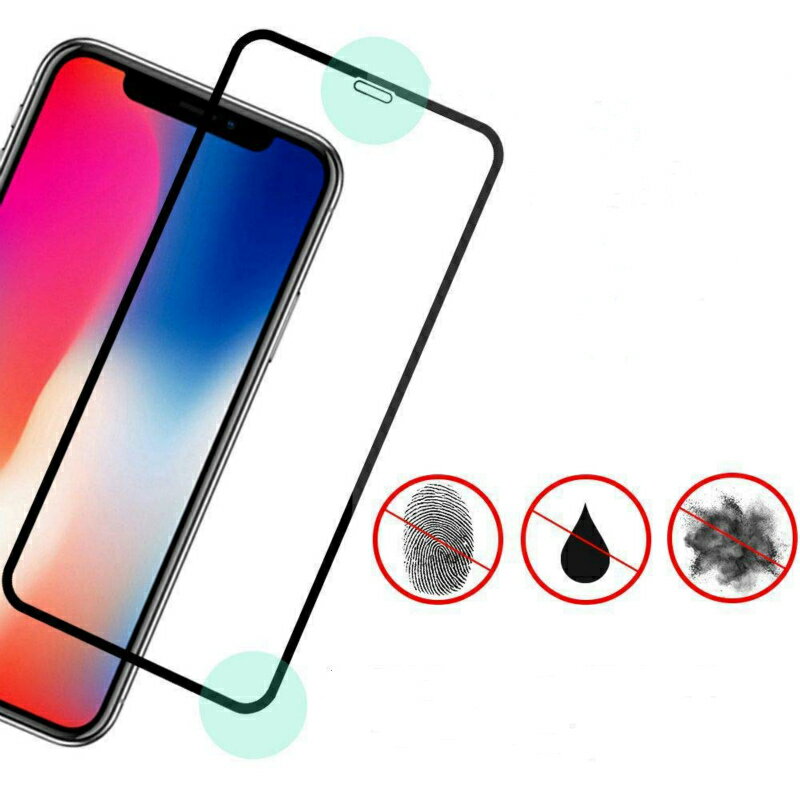 二枚セット iPhone12/iPhone12Pro/iPhone12Promax/iPhone SE 第2世代 (2020) /iPhone X/iPhone XS/iPhone XSMAX/iPhone11/iPhone11pro/iPhone11proMax/iPhoneXR 3D ブラック枠 強化ガラス保護フィルム 3D Touch対応 ガラスフィルム 3D 強化液晶保護ガラスフィルム